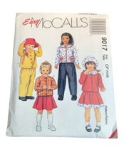 Vtg McCall&#39;s Sewing Pattern 9017 Children&#39;s Jacket Pants Skirt And Hat - £5.45 GBP