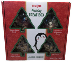 Meijer Holiday Lg Treat Box Limited Edition 12oz-Gummi Bears,Mixed Nuts/Cashews - £13.09 GBP
