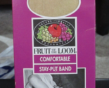 Fruit Of The Loom Comfort Band Sandalfoot Thigh Highs Nude One Size Fits... - $10.68