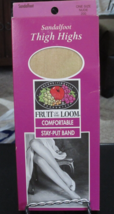 Fruit Of The Loom Comfort Band Sandalfoot Thigh Highs Nude One Size Fits 8.5-11 - £8.40 GBP