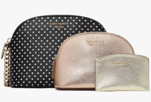 Primary image for Kate Spade Dome Crossbody, Cosmetic Case, Card Case 3-pc. Set K4503 NWT $168 FS