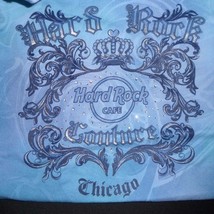 Hard Rock Cafe Chicago Women&#39;s XSmall T-Shirt Blue Short Sleeve Crew Neck - $21.51