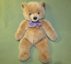 1985 Applause Avanti Teddy 23&quot; Golden Bear Jockline Italy Plush #1017 Korea Toy - £24.17 GBP