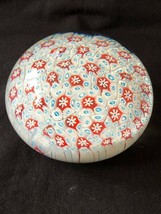 Vintage Murano millefiori paperweight / presse papier. Original label - £162.43 GBP