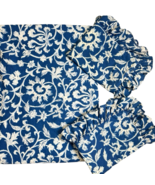 Ralph Lauren Persimmon Blue &amp; White Floral Queen Duvet Cover 2 Shams Blo... - $1,749.21 MXN