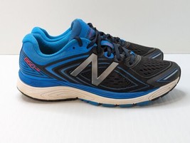New Balance 860 v8 Men&#39;s Size 9 Running Shoes M860BB8 Black Bolt Blue EUC - £31.61 GBP