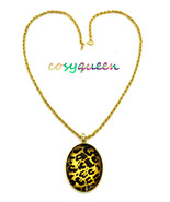 Women new yellow gold leopard spot oval facet pendant chain necklace - £7,830.60 GBP
