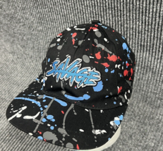 Savage Cap Mens Adjustable Black Paint Splattered Dad Hat Casual Fun Party - $20.22