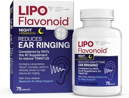 Lipo Flavonoid Plus- Nighttime PM Tinnitus Relief for Ringing Ears with Melatoni - £16.77 GBP