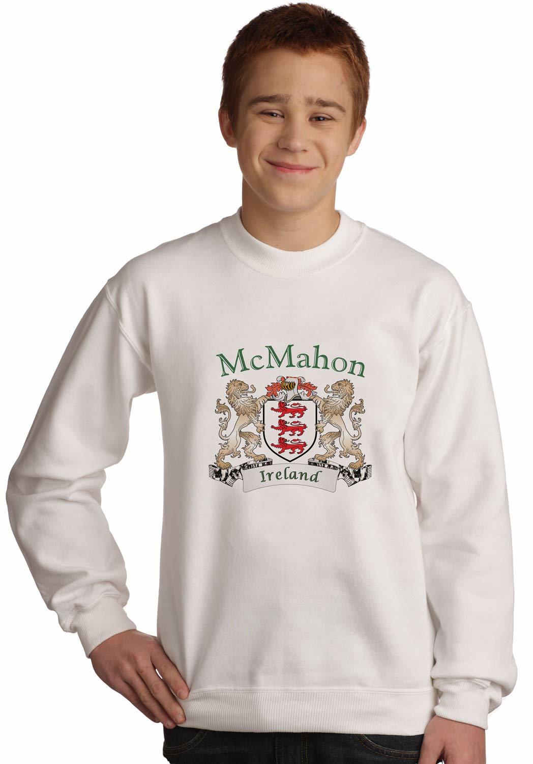 McMahon Irish coat of arms Sweatshirt in White - $29.35