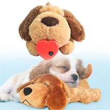 Pet Puppy Heartbeat Plush Doll Toy Sleep Snuggle Calming Training Anxiety Relief - £20.43 GBP