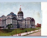 Stato Capitol Costruzione Indianapolis Indiana IN 1910 DB Cartolina L16 - $4.05