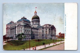 Stato Capitol Costruzione Indianapolis Indiana IN 1910 DB Cartolina L16 - £3.19 GBP