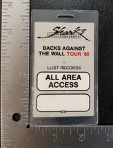 SHARKS - ORIGINAL VINTAGE 1985 CONCERT TOUR LAMINATE BACKSTAGE PASS - £19.95 GBP