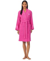 LAUREN Ralph Lauren Greenwich Woven Terry Robe (Hot Pink) Women&#39;s Robe - £24.92 GBP