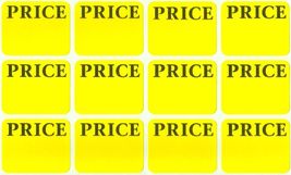 300 PRICE LABELS ReMoVaBLE Adhesive Yellow Price Tag STICKERs Label AVER... - $21.83