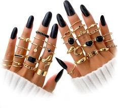 19 36 Pcs Gold Boho Knuckle Rings Set for Women Girls Vintage Stackable ... - $21.15