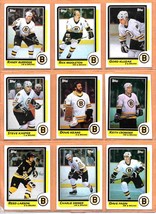 1986 Topps Boston Bruins Team Lot 10 Ray Bourque R Middleton Randy Burridge RC ! - £5.49 GBP