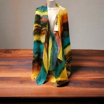 Vitamin A Laguna Beach Silk Aqua Molly Brown Swimsuit Cover Up Marina Po... - $88.46