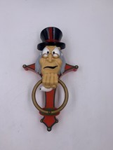 Vintage Trendmasters Talking Scrooge Door Knocker Works Great Cracked Read - £9.54 GBP