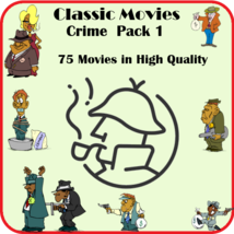 Classic Movies - Crime Pack 1- over 74 movies in high quality - £19.74 GBP