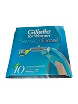 10 Gillette Sensor EXCEL WOMEN&#39;S Shaver Razor Blade Refill Cartridges BR... - $49.49