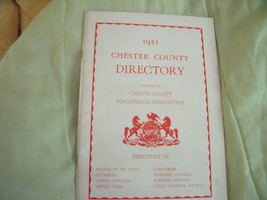 Chester County Pennsylvania Business Directory-1951 - £7.86 GBP