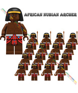 16PCS African Nubian Zulu Archer Warrior Historic Movie Bulding Minifigure Toys - $28.98