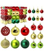100 Bolas Adornos Esferas De Navidad Decoracion Para Arbol Set Christmas... - $46.87