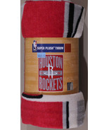 Houston Rockets Nba Basketball Team 46X60 Micro Raschel Fabric Throw D32... - £49.54 GBP