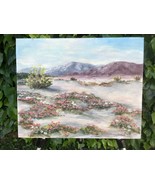 PEARL M FINK Original 1950s MODERN DESERT LANDSCAPE Oil &amp;Board Californi... - $30,621.28 MXN