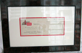 Framed Original Coca-Cola Check Circa 1951 - £99.91 GBP