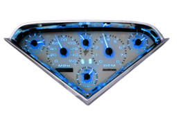 Intellitronix Blue LED Analog Replacement Gauge Cluster 1955-1959 Chevy Trucks - £535.66 GBP