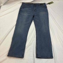 MBX Mens 5-Pocket Stretch Straight Fit Denim Jeans Blue W36 L30 36x30 NWT - £23.30 GBP