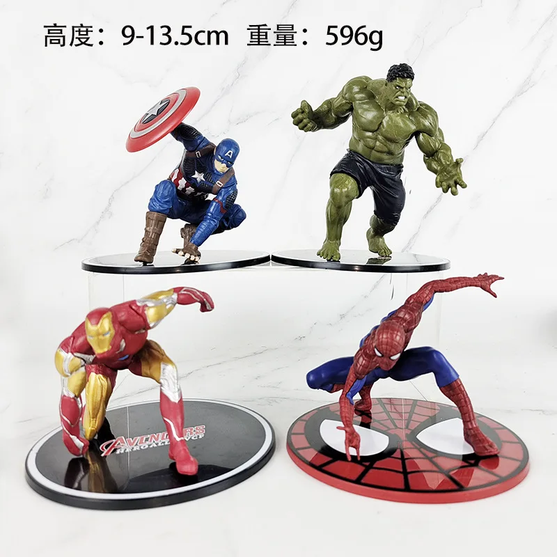 9-13.5cm Marvel Spiderman Hulk Ironman Anime Figure Action Toy Christmas Gift - $15.50+