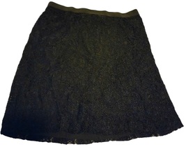 George Women&#39;s Black Lace Layered Zip Fit Skirt - Size 16 - £11.16 GBP