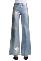 Kancan luciana premier high rise wide flare jean in Medium Wash - $91.00