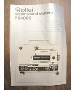 ORIGINAL MANUAL ROLLLEI projector P8400S P 8400 S -
show original title
... - £27.46 GBP