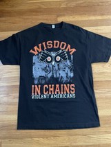 Wisdom In Chains Philadelphia Flyers Mens Shirt Size L Rare PAHC Madball... - $39.51
