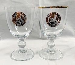 2 Gouden Carolus Dor Stemmed Beer Glass Gold Logo 10 oz - £23.22 GBP