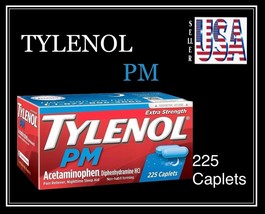 Tylenol PM,  225 Caplets, 500mg,  Acetaminophen, Pain Reliever, Sleep Aid - $635.14 MXN
