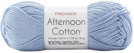 Premier Yarns Afternoon Cotton Yarn-Cornflower - £16.34 GBP
