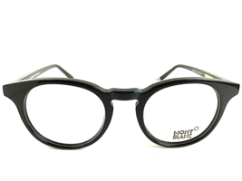 New MONTBLANC MB 54201 47-20-145 Black Round Rx Men&#39;s Eyeglasses Frame I... - $329.99