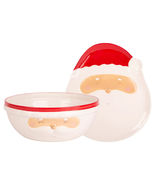 Set Of 2 Santa Face Serving Set - $47.42