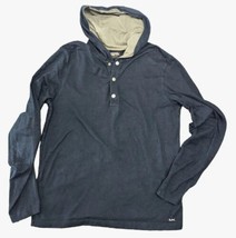 Michael Kors Blue Long Sleeve Hooded Pullover Sweatshirt Women&#39;s Top Size M - £8.39 GBP