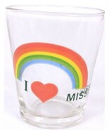 I Love Mississippi Rainbow 2.25&quot; Collectible Shot Glass - $9.17 CAD