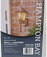 Outside Light fixture Wall Lantern medium size Rustic Bronze Hampton Bay... - £25.32 GBP