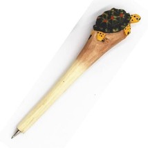 Turtle Wooden Pen Hand Carved Wood Ballpoint Hand Made Handcrafted V52 - £6.23 GBP