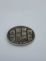 Wilson Seed Farm Belt Buckle Brass Wilson Value Vintage Limited Edition - £23.47 GBP