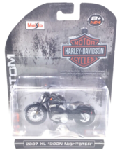 Harley Davidson Motorcycles 2007 Xl 1200N Nightster 1:24 Scale Diecast Hd Custom - £15.61 GBP